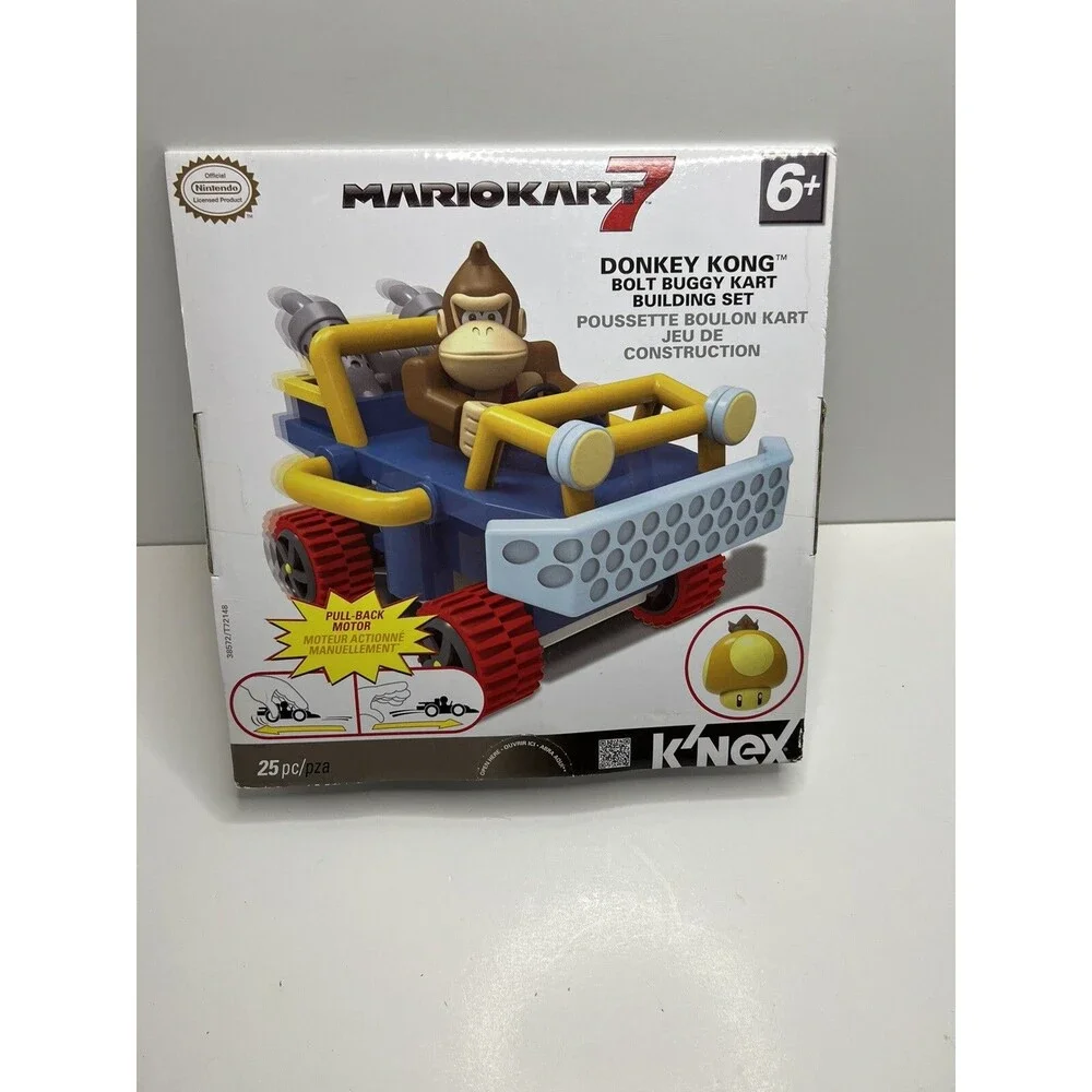 Mariokart 7 Donkey Kong Bolt Buggy Kart Building Set K'NEX Nintendo 25 PC‎